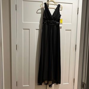 NWT Long Black Lazaro Dress Size 12